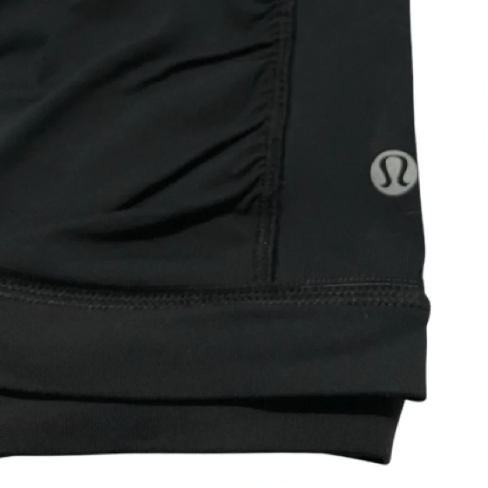 EUC Lululemon Athletica Crop 18” Black Leggings Size 6